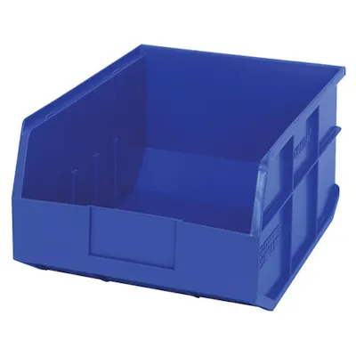 14" L x 11" W x 7" Hgt. Quantum® Blue Stackable Shelf Bin