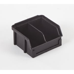3.5" x 4" x 2" ESD-Safe Parts Bin with Divider