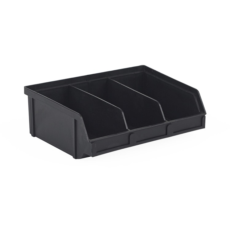 6.6" x 8.8" x 2.9" ESD-Safe Parts Bin with Divider