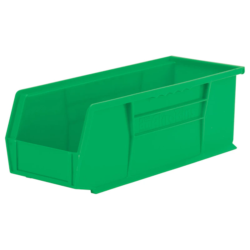 14-3/4" L x 5-1/2" W x 5" Hgt. OD Green Storage Bin