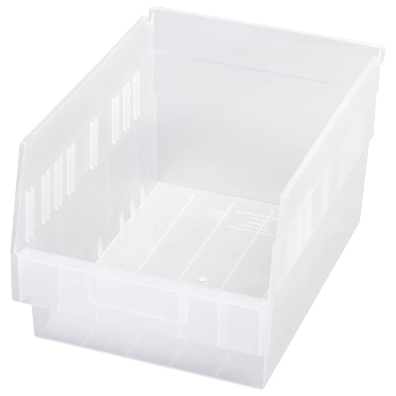 11-5/8" L x 8-3/8" W x 6" Hgt. Quantum® Clear Economy Shelf Bin