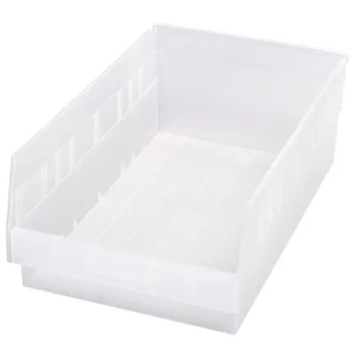 17-7/8" L x 11-1/8" W x 6" Hgt. Quantum® Clear Economy Shelf Bin