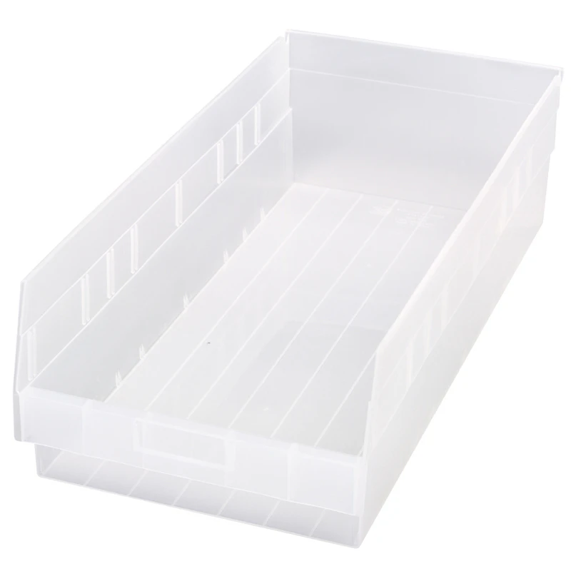 23-5/8" L x 11-1/8" W x 6" Hgt. Quantum® Clear Economy Shelf Bin