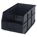 14" L x 8-1/4" W x 7" Hgt. Quantum® Black Stackable Shelf Bin