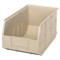 14" L x 8-1/4" W x 7" Hgt. Quantum® Ivory Stackable Shelf Bin