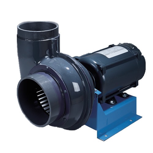 PP/PVC Direct Drive Lab Blower with 1/6 HP, 1725 RPM, 115/208-230v, 1 Phase, TEFC Motor