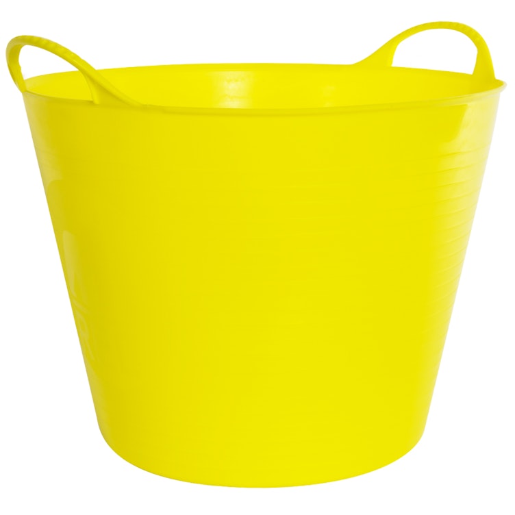 6.5 Gallon Yellow Recycled Flexible Medium Tub