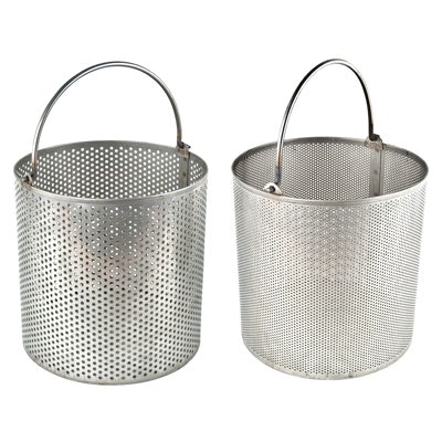 12" x 12" Stainless Steel Dipping Basket 3/16" Holes on 3/8" Centers