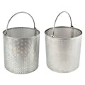 12" x 12" Stainless Steel Dipping Basket 3/32" Holes on 3/16" Centers