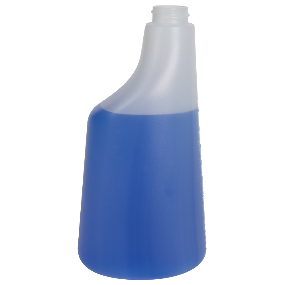 22 oz. HDPE Oval Spray Bottle with 28/400 Neck (Sprayer or Cap Sold