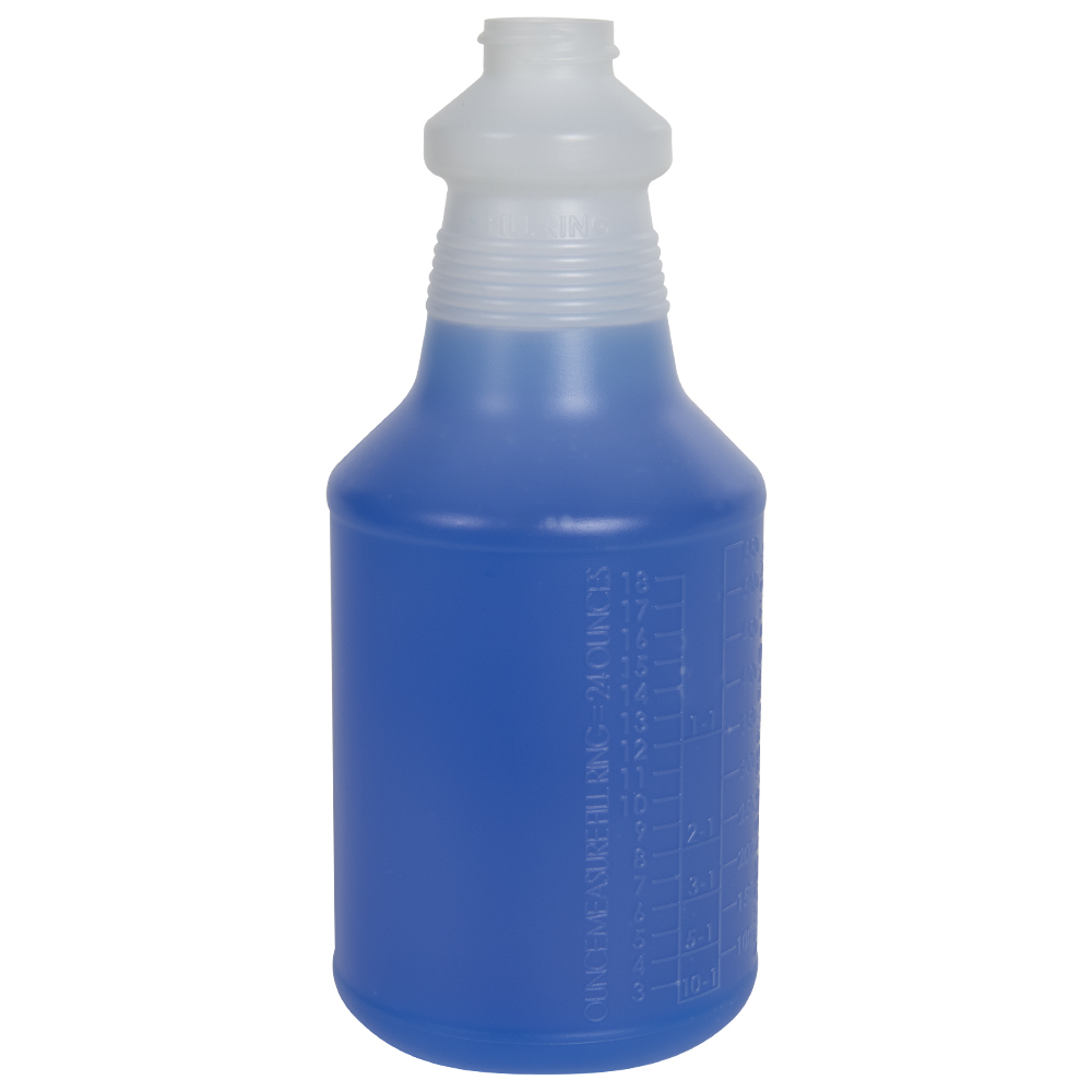 24 oz. HDPE Handi-Hold Bottle with 28/400 Neck (Sprayer or Cap