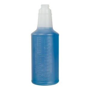 32 oz. Polyethylene Contour® Graduated Bottle with Anti-Backoff 28mm Neck (Sprayer or Cap Sold Separately)
