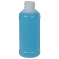 4 oz. Natural HDPE Modern Round Bottle with 24/410 Neck (Cap Sold Separately)