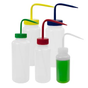 Scienceware® Wide Mouth Color Coded Wash Bottles