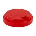 120mm Snap Top Cap for Towel Wipe Canister- Red