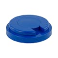 120mm Snap Top Cap for Towel Wipe Canister- Blue