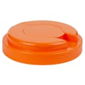 120mm Snap Top Cap for Towel Wipe Canister- Orange