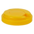 120mm Snap Top Cap for Towel Wipe Canister- Yellow