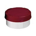 300mL White HDPE UN Rated Packo Round Jar with Red Lid