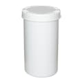 1300mL White HDPE UN Rated Packo Round Jar with White Lid