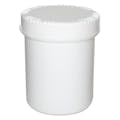 1500mL White HDPE UN Rated Packo Round Jar with White Lid