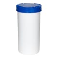 2500mL White HDPE UN Rated Packo Round Jar with Blue Lid