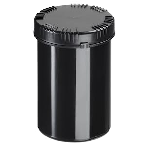 1000mL Black HDPE Packo Round Jar with Lid
