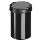 1000mL Black HDPE Packo Round Jar with Lid
