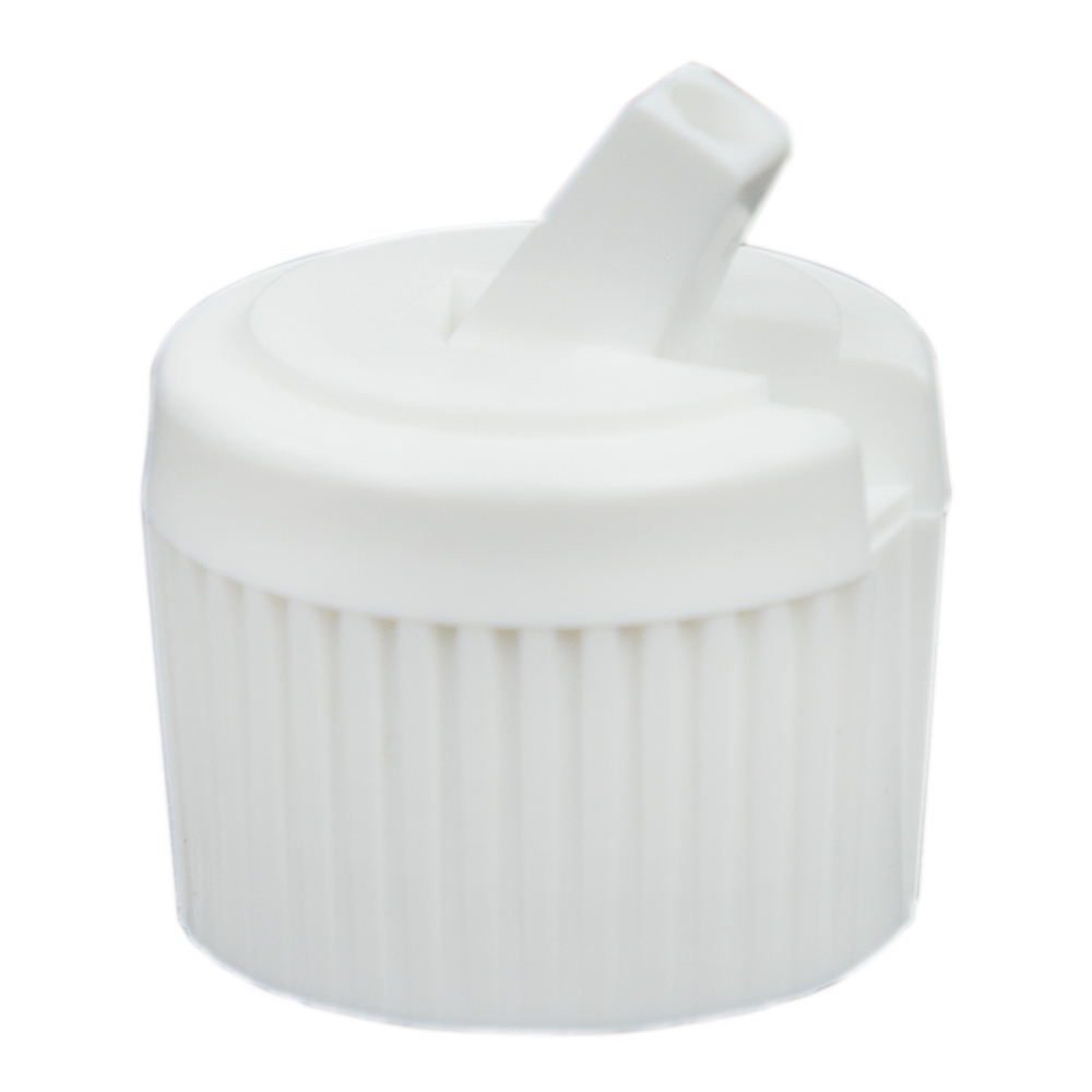 20/410 White Polypropylene Flip-Top Dispensing Cap | U.S. Plastic