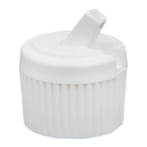 20/410 White Polypropylene Flip-Top Cap