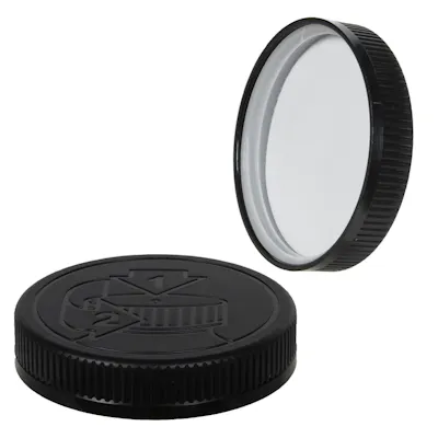 89/400 Black Child Resistant Cap with PE Foamed Liner