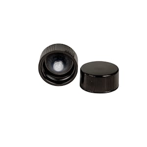 20/400 Black Phenolic Taperseal Cap with LDPE Liner