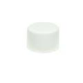 24/410 White Polypropylene Unlined Ribbed Cap