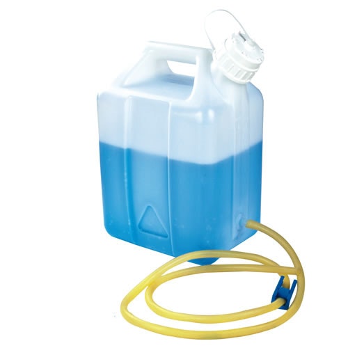 2-1/2 Gallon Natural HDPE Nalgene™ Jerrican Modified by Tamco® with Tubing & Pinch Spigot
