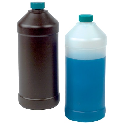 Hydrocarbon Barrier Bottles with Caps