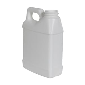 16 oz. White HDPE F-Style Jug with 33/400 Neck (Cap Sold Separately)