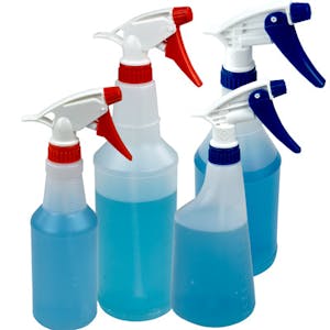 24 oz. HDPE Chemical Resistant Spray Bottle with Gray Polypropylene Sprayer