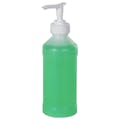8 oz. Natural HDPE Round Bottle with 28/400 White Pump