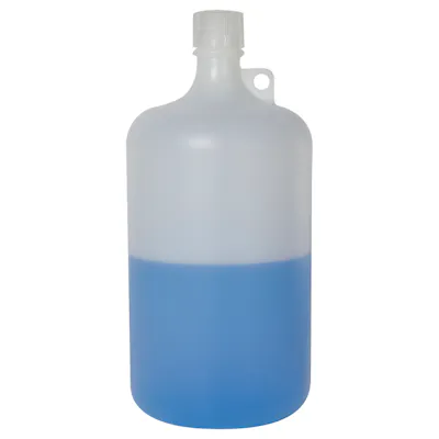 128 oz./4000mL Nalgene™ Narrow Mouth Pass-Port IP2 HDPE Shipping Bottle with 38mm Cap