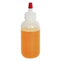 2 oz. Natural LDPE Boston Round Bottle with 18/400 Natural Yorker Dispensing Cap
