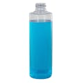 8 oz. Clear PVC Cylindrical Bottle with 24/410 Neck (Cap Sold Separately)