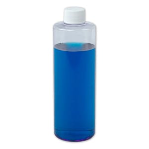 Clear PVC Cylindrical Bottles with Plain Caps