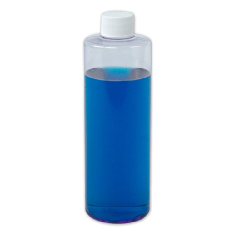 Clear PVC Cylindrical Bottles with Plain Caps