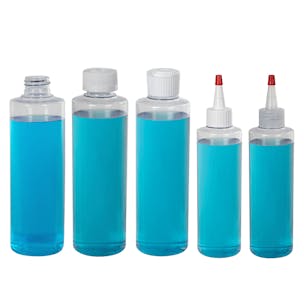 510 Central Mini Squeeze Bottles (1/2oz, 25 Pack) Boston Round with Snap  Top Caps - LDPE Plastic - Made in USA