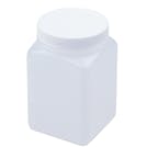 HDPE Square Jars with Caps