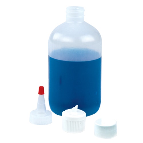 16 oz. LDPE Boston Round Bottle with 28/400 Neck (Cap Sold Separately)