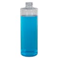 16 oz. Clear PVC Cylindrical Bottle with 28/410 Neck (Cap Sold Separately)