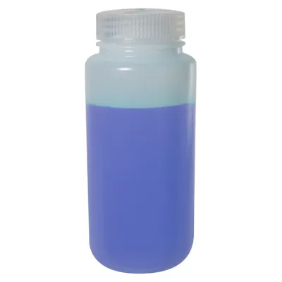 16 oz./500mL Nalgene™ Wide Mouth Pass-Port IP2 HDPE Shipping Bottle with 53mm Cap