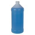 32 oz. Natural HDPE Modern Round Bottle with 28/410 Neck (Cap Sold Separately)