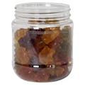 12 oz. Clear PET Round Jar with Label Panel & 70/400 Neck (Caps Sold Separately)